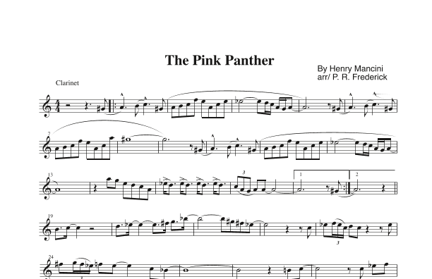 The Pink Panther (arr. P. R. Frederick)