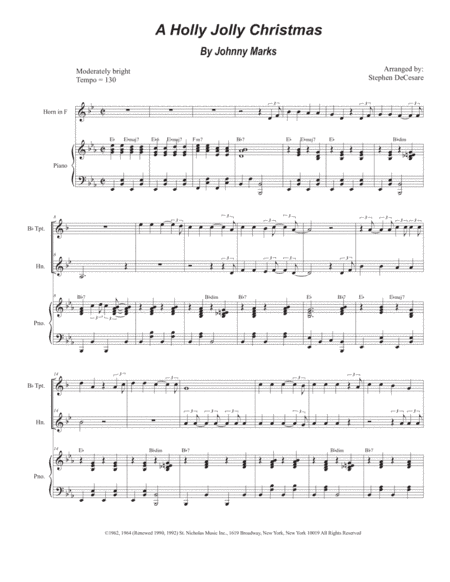 A Holly Jolly Christmas (arr. Stephen DeCesare)
