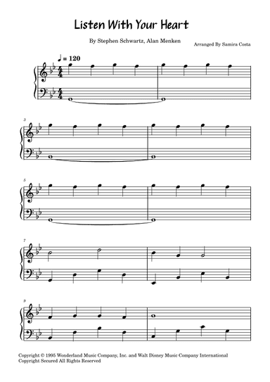 Listen With Your Heart (arr. Samira Costa)