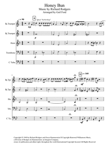 Honey Bun (arr. Gail Ford)