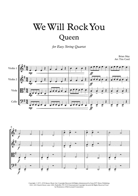 We Will Rock You (arr. Tim Curd)