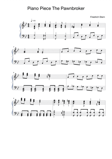 Piano Piece The Pawnbroker
