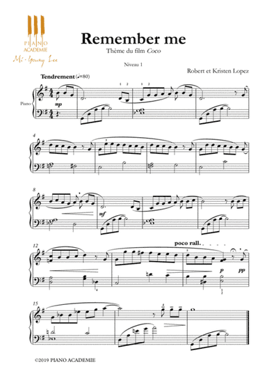 Remember Me (arr. Henrique Cantalogo, Mi-Young LEE)