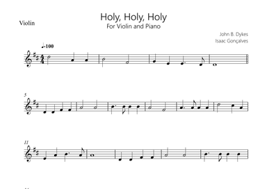 Holy Holy Holy (arr. Isaac Gonçalves)