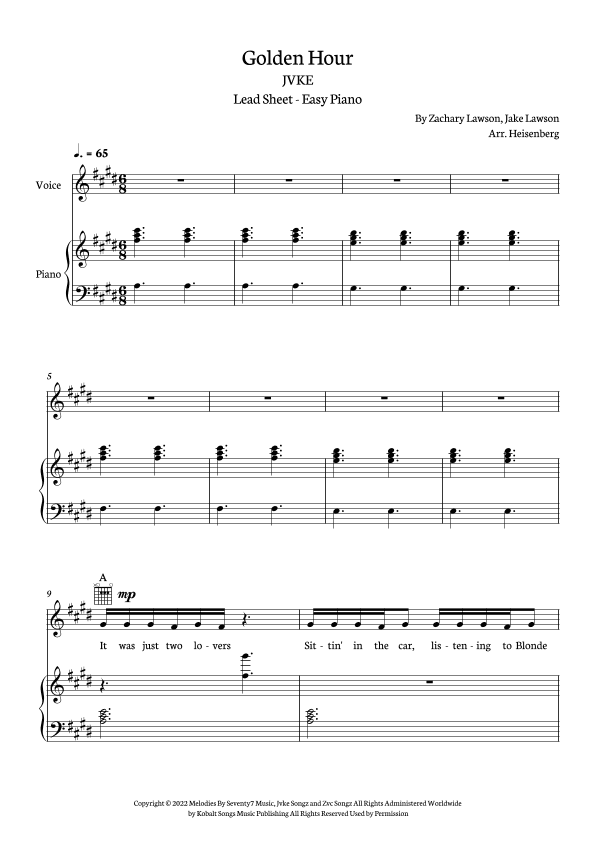 Golden Hour (arr. Heisenberg)