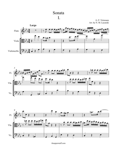 Sonata in C Minor Movement I (arr. Nick Lacanski)