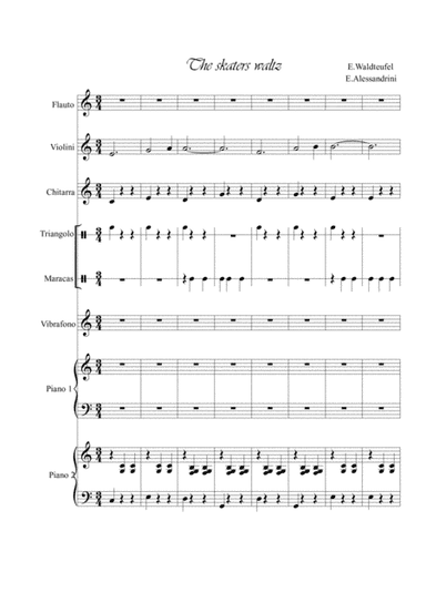 The skaters waltz (arr. Ester Alessandrini)