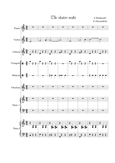 The skaters waltz (arr. Ester Alessandrini)