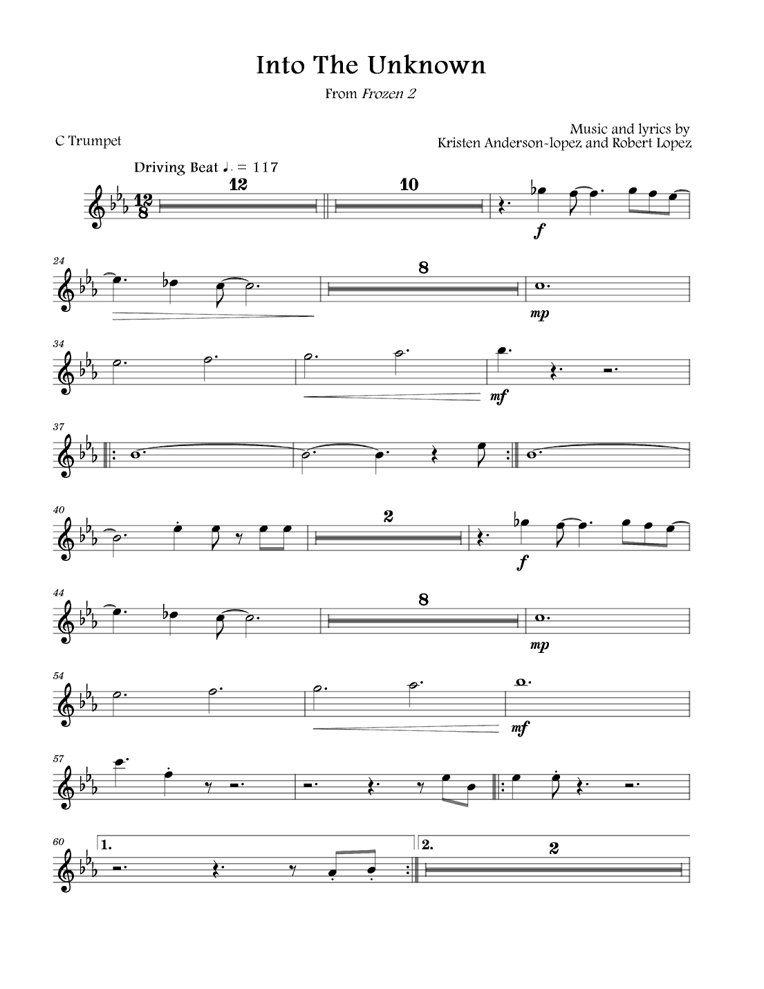 Into The Unknown (arr. David Lartey)