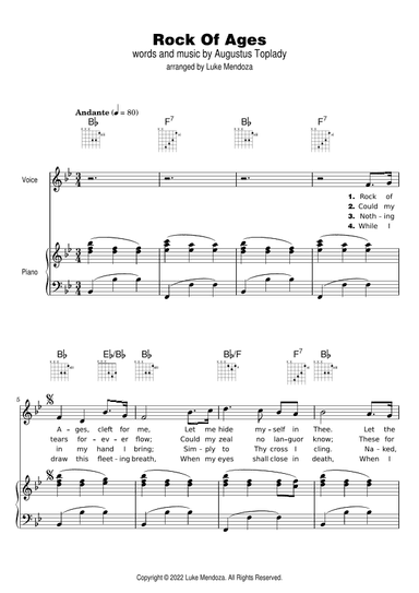 Rock of Ages (arr. Luke Mendoza)