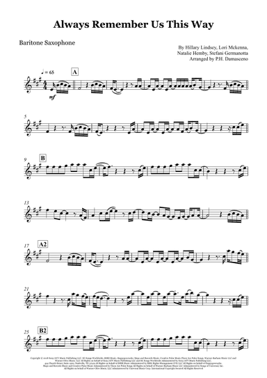 Always Remember Us This Way (arr. P.H. Damasceno)