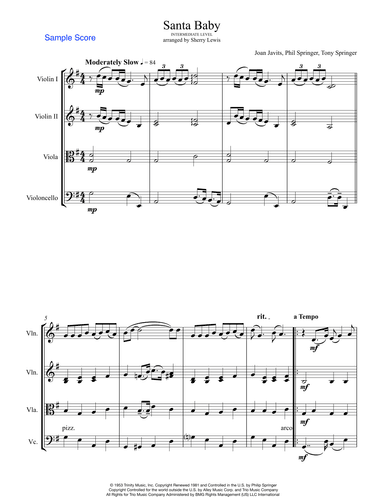 Santa Baby (arr. Sherry Lewis)