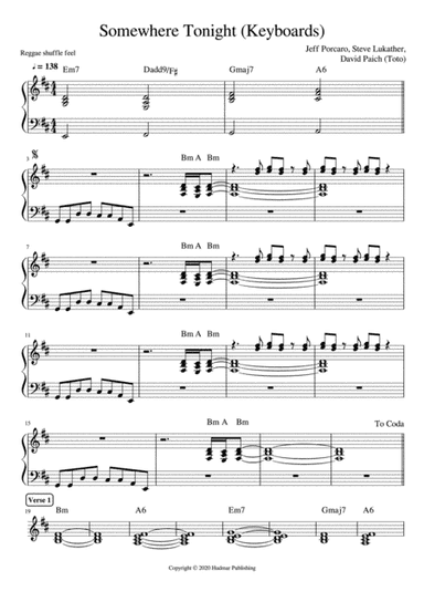 Somewhere Tonight (arr. Jussi Kontinen)