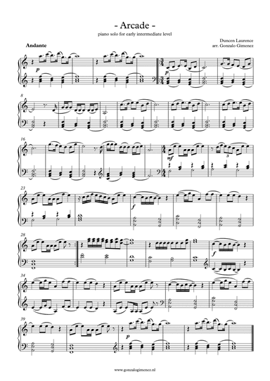 Arcade (arr. Gonzalo Gimenez)