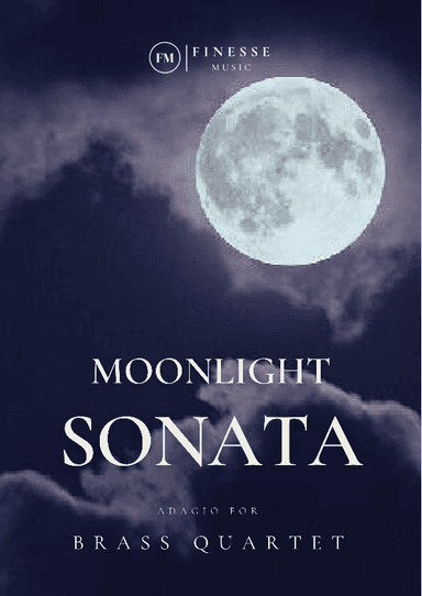 Moonlight Sonata for Brass Quartet - trumpet, french horn, trombone and tuba (arr. Ivan de Andrade)