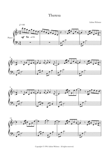 Theresa - CrusaderBeach - Beautiful Romantic Piano Solo