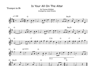 Is Your All On The Altar (arr. Josiel Oliveira)