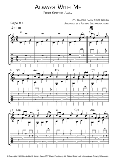 Itsumo Nandodemo (always With Me) (arr. Arithaj Lertamornchaikit)