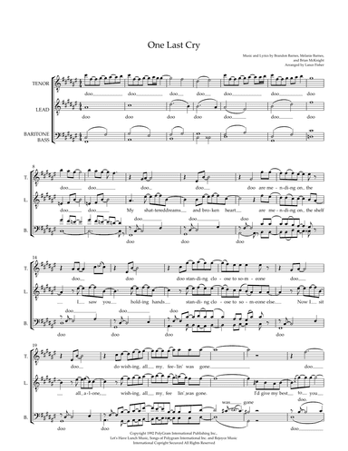 One Last Cry (arr. Lance Fisher)