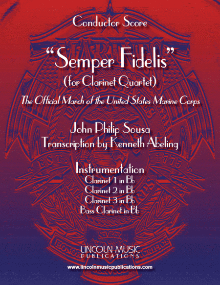 March - Semper Fidelis (for Clarinet Quartet) (arr. Kenneth Abeling)