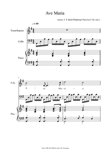 Ave Maria - J. S. Bach, Waldemar Partyka C.Or.