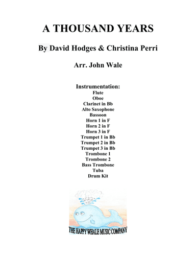 A Thousand Years (arr. John Wale)