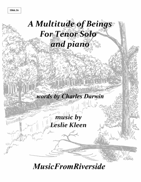 A Multitude of Beings for Tenor solo and piano