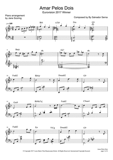 Amar Pelos Dois (arr. Jane Scoring (Evgeniya Kozhevnikova))