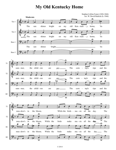 My Old Kentucky Home (arr. W. David Hedrick)