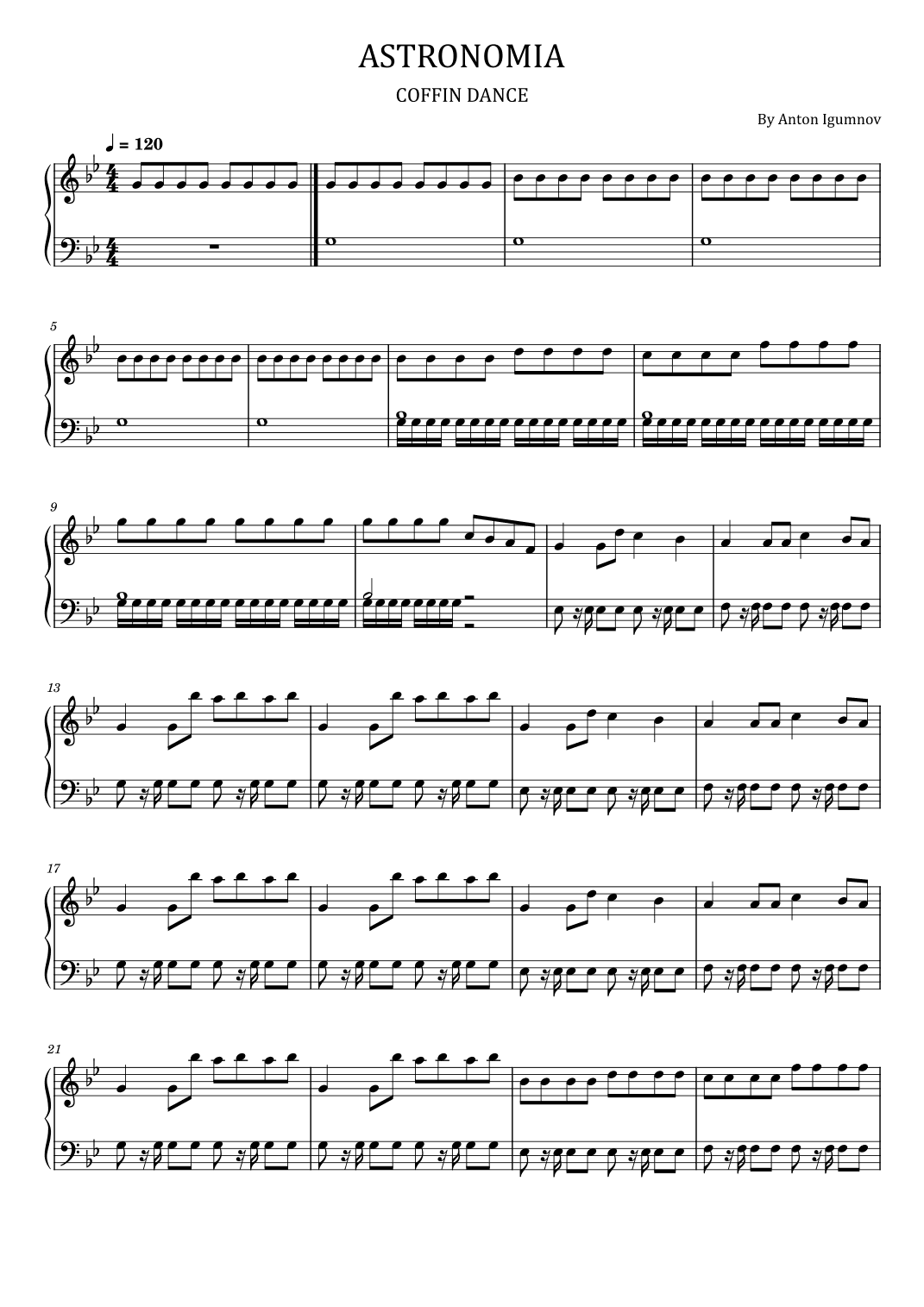 Astronomia (arr. poon)