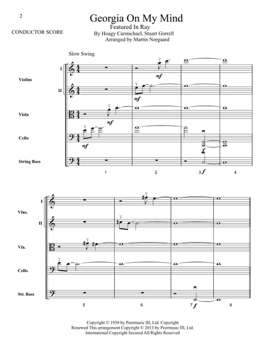Georgia On My Mind (arr. Martin Norgaard)