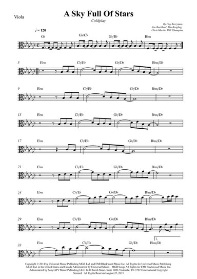 A Sky Full Of Stars (arr. Wesley S. SIlva)
