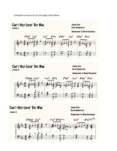 Can't Help Lovin' Dat Man Piano Arrangement (arr. Brian Kehlenbach)