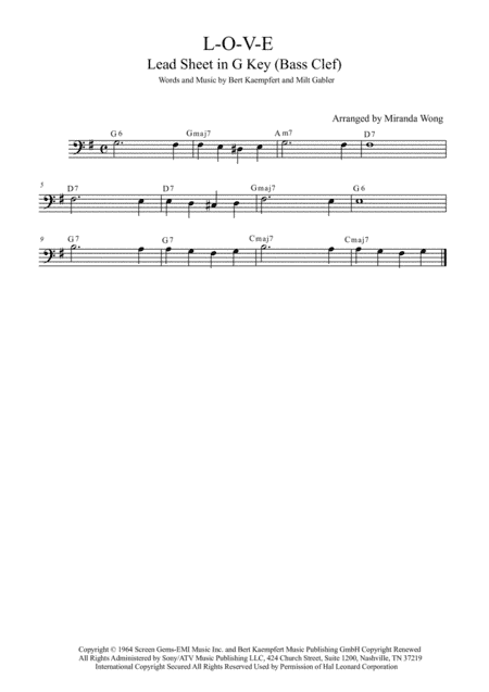 L-O-V-E (arr. Miranda Wong)