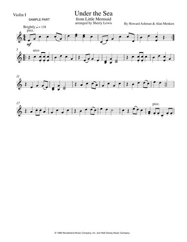 Under The Sea (arr. Sherry Lewis)