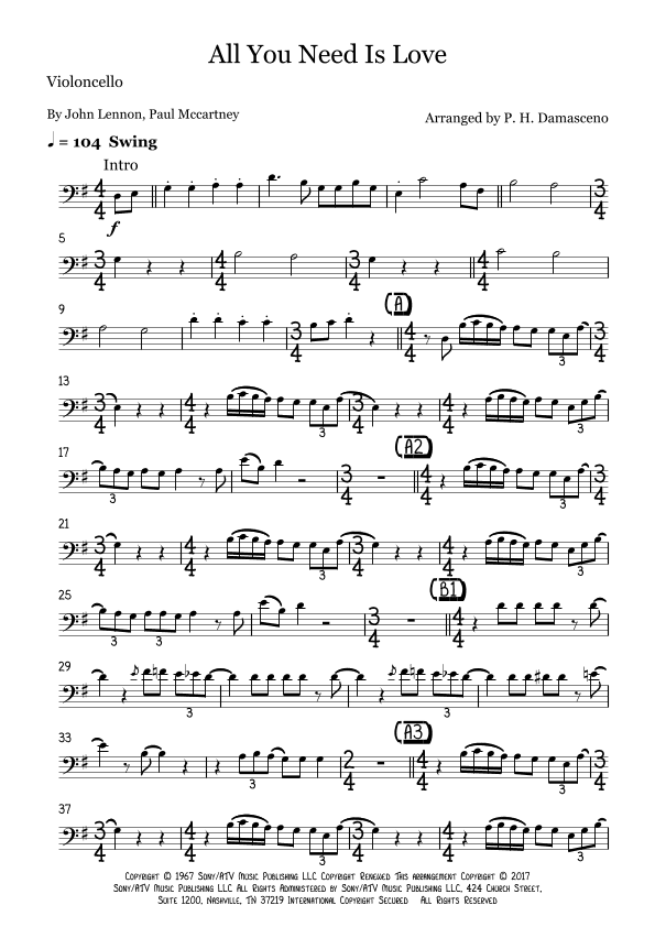 All You Need Is Love (arr. P.H. Damasceno)