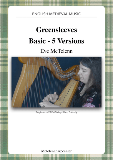- Greensleeves - 6 versions -beginner to intermediate & 27/34 String Harp | McTelenn Harp Center (arr. Eve McTelenn)