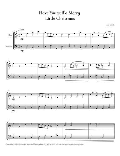 Have Yourself A Merry Little Christmas (arr. Cadenza Editions)
