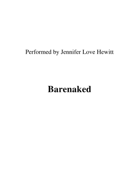 Barenaked (arr. Ronn M)