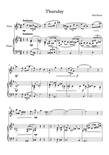 Thursday - Flute Solo