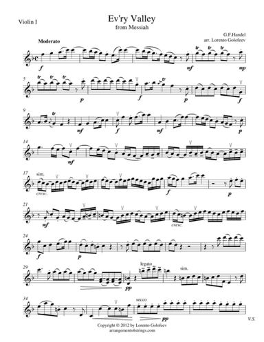 Ev'ry Valley from Messiah (arr. Lorento Golofeev)