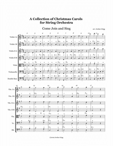 A Collection of Christmas Carols for String Orchestra (arr. Jordan Grigg)