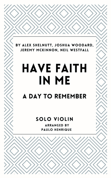 Have Faith In Me (arr. Paulo Henrique)