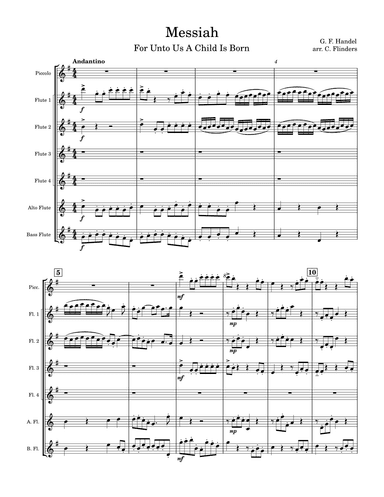 For Unto Us (arr. C. Flinders)
