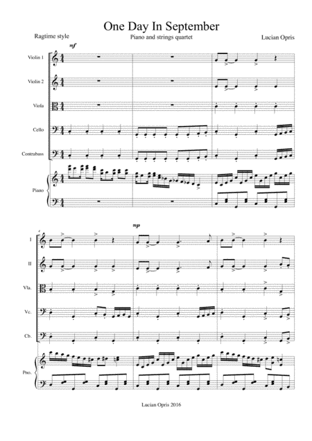 One Day In September - Piano & Orchestra - Lucian Opris