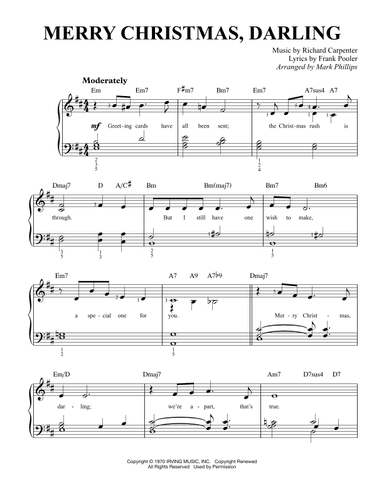 Merry Christmas, Darling (arr. Mark Phillips)