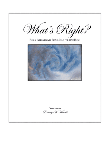 What's Right? (One Hand Piano Solo)