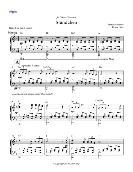 Standchen (Schubert/Liszt) (arr. Liszt)
