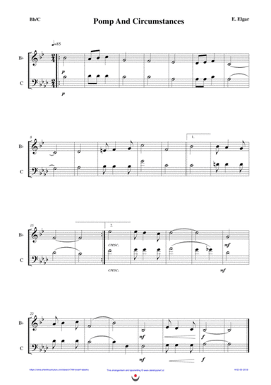 Pomp and Circumstances (easy brass duet Nb. 4 - Bb/C) (arr. Josef Štastný)