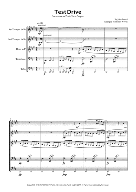 Test Drive (arr. Robert Newth)